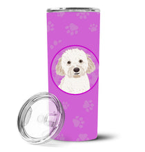 Load image into Gallery viewer, Doodle Cream #4 Stainless Steel 20 oz Skinny Tumbler