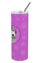 Load image into Gallery viewer, Doodle Silver #1 Stainless Steel 20 oz Skinny Tumbler