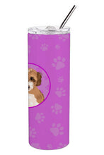 Load image into Gallery viewer, Doodle Tricolor #2 Stainless Steel 20 oz Skinny Tumbler