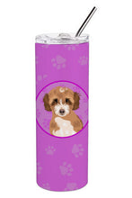 Load image into Gallery viewer, Doodle Tricolor #2 Stainless Steel 20 oz Skinny Tumbler