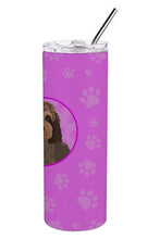Load image into Gallery viewer, Doodle Tricolor #3 Stainless Steel 20 oz Skinny Tumbler