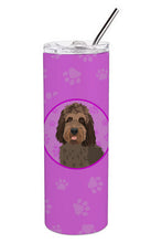 Load image into Gallery viewer, Doodle Tricolor #3 Stainless Steel 20 oz Skinny Tumbler