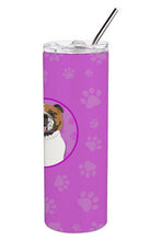 Load image into Gallery viewer, English Bulldog Tricolor #1 Stainless Steel 20 oz Skinny Tumbler