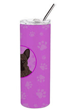 Load image into Gallery viewer, French Bulldog Brindle #1 Stainless Steel 20 oz Skinny Tumbler