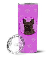 Load image into Gallery viewer, French Bulldog Brindle #1 Stainless Steel 20 oz Skinny Tumbler