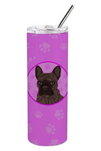Load image into Gallery viewer, French Bulldog Brindle #1 Stainless Steel 20 oz Skinny Tumbler
