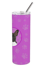 Load image into Gallery viewer, French Bulldog Brindle #2 Stainless Steel 20 oz Skinny Tumbler
