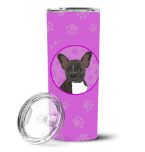 Load image into Gallery viewer, French Bulldog Brindle #2 Stainless Steel 20 oz Skinny Tumbler
