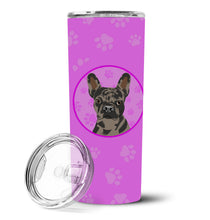 Load image into Gallery viewer, French Bulldog Chocolate Stainless Steel 20 oz Skinny Tumbler