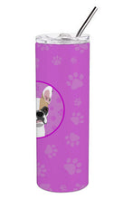 Load image into Gallery viewer, French Bulldog White #1 Stainless Steel 20 oz Skinny Tumbler