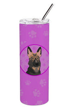 Load image into Gallery viewer, German Shepherd Puppy Stainless Steel 20 oz Skinny Tumbler