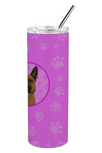 Load image into Gallery viewer, German Shepherd Black and Tan #2 Stainless Steel 20 oz Skinny Tumbler