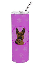 Load image into Gallery viewer, German Shepherd Black and Tan #2 Stainless Steel 20 oz Skinny Tumbler