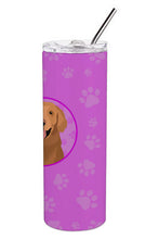 Load image into Gallery viewer, Golden Retriever Red #1 Stainless Steel 20 oz Skinny Tumbler