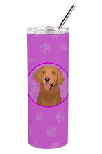 Load image into Gallery viewer, Golden Retriever Red #1 Stainless Steel 20 oz Skinny Tumbler