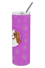Load image into Gallery viewer, Cavalier King Charles Spaniel Blenheim #2 Stainless Steel 20 oz Skinny Tumbler