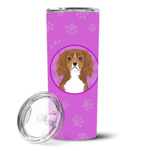 Load image into Gallery viewer, Cavalier King Charles Spaniel Ruby Stainless Steel 20 oz Skinny Tumbler