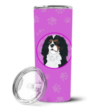 Load image into Gallery viewer, Cavalier King Charles Spaniel Tricolor #1 Stainless Steel 20 oz Skinny Tumbler