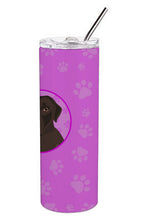 Load image into Gallery viewer, Labrador Retriever Chocolate #1 Stainless Steel 20 oz Skinny Tumbler