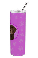 Load image into Gallery viewer, Labrador Retriever Chocolate #2 Stainless Steel 20 oz Skinny Tumbler