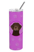 Load image into Gallery viewer, Labrador Retriever Chocolate #2 Stainless Steel 20 oz Skinny Tumbler