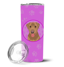 Load image into Gallery viewer, Labrador Retriever Red Stainless Steel 20 oz Skinny Tumbler