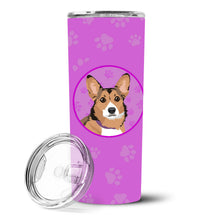 Load image into Gallery viewer, Pembroke Welsh Corgi Sable and White Stainless Steel 20 oz Skinny Tumbler