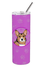 Load image into Gallery viewer, Pembroke Welsh Corgi Sable and White Stainless Steel 20 oz Skinny Tumbler