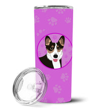 Load image into Gallery viewer, Pembroke Welsh Corgi Tricolor Black-Headed #2 Stainless Steel 20 oz Skinny Tumbler