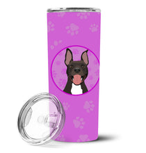 Load image into Gallery viewer, Pit Bull Black #4 Stainless Steel 20 oz Skinny Tumbler