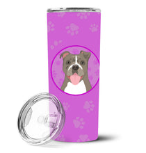 Load image into Gallery viewer, Pit Bull Blue #2 Stainless Steel 20 oz Skinny Tumbler