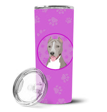 Load image into Gallery viewer, Pit Bull Blue #5 Stainless Steel 20 oz Skinny Tumbler