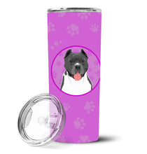Load image into Gallery viewer, Pit Bull Blue #7 Stainless Steel 20 oz Skinny Tumbler