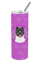 Load image into Gallery viewer, Pit Bull Blue #7 Stainless Steel 20 oz Skinny Tumbler
