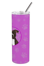 Load image into Gallery viewer, Pit Bull Brindle #2 Stainless Steel 20 oz Skinny Tumbler