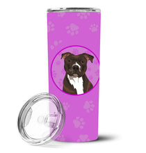 Load image into Gallery viewer, Pit Bull Brindle #2 Stainless Steel 20 oz Skinny Tumbler