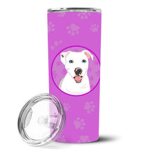 Load image into Gallery viewer, Pit Bull White #1 Stainless Steel 20 oz Skinny Tumbler