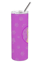 Load image into Gallery viewer, Poodle Standard Cafe Au Lait Stainless Steel 20 oz Skinny Tumbler