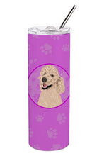 Load image into Gallery viewer, Poodle Standard Cafe Au Lait Stainless Steel 20 oz Skinny Tumbler