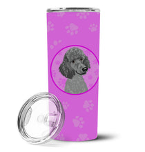 Load image into Gallery viewer, Poodle Standard Gray Stainless Steel 20 oz Skinny Tumbler