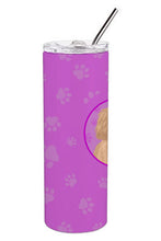 Load image into Gallery viewer, Poodle Toy Apricot Stainless Steel 20 oz Skinny Tumbler