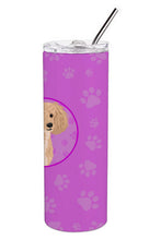 Load image into Gallery viewer, Poodle Toy Apricot Stainless Steel 20 oz Skinny Tumbler