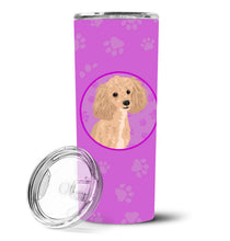 Load image into Gallery viewer, Poodle Toy Apricot Stainless Steel 20 oz Skinny Tumbler