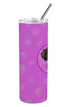 Load image into Gallery viewer, Poodle Toy Brown Stainless Steel 20 oz Skinny Tumbler