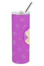 Load image into Gallery viewer, Poodle Toy Cream Stainless Steel 20 oz Skinny Tumbler