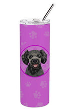Load image into Gallery viewer, Poodle Toy Grey Stainless Steel 20 oz Skinny Tumbler