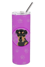 Load image into Gallery viewer, Rottweiler Black and Tan #2 Stainless Steel 20 oz Skinny Tumbler