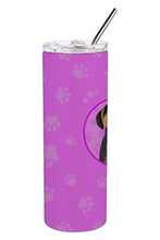 Load image into Gallery viewer, Rottweiler Black and Tan #4 Stainless Steel 20 oz Skinny Tumbler
