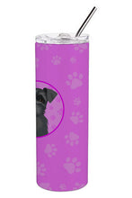 Load image into Gallery viewer, Schnauzer Black #1 Stainless Steel 20 oz Skinny Tumbler