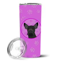 Load image into Gallery viewer, Schnauzer Black #2 Stainless Steel 20 oz Skinny Tumbler